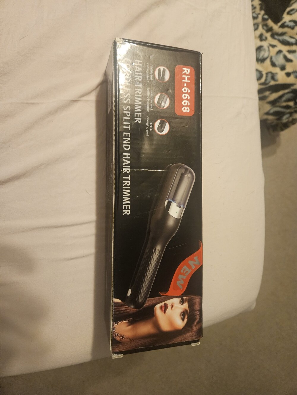 Black Cordless Split End Hair Trimmer